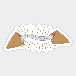 Lucky Fortune Cookie Prophecy Sticker